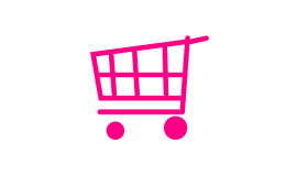 Desenho de Carrinho de compras rosa