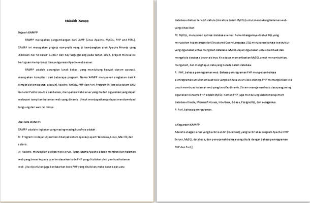 Makalah Database Xampp