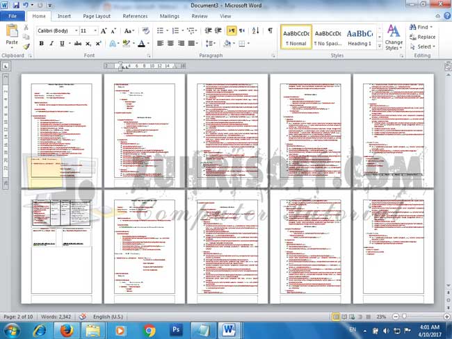 Cara mudah print document word bolak balik otomatis