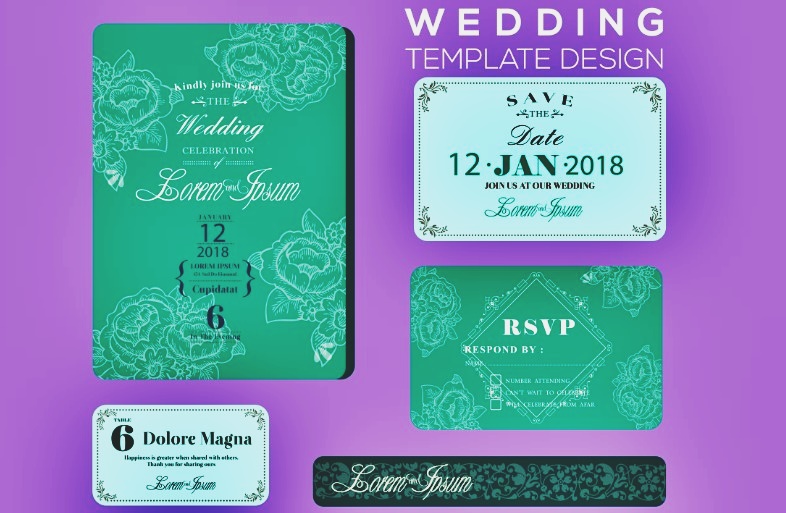  Download  Kumpulan Desain  Template Undangan  Pernikahan  