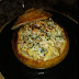 Blackened  Shrimp, Chicken, Broccoli Alfredo in butter garlic bread bowl