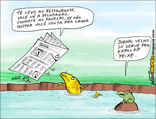 O Humor das Coisas (jornal velho, dentadura, ratoeira e faca cega)