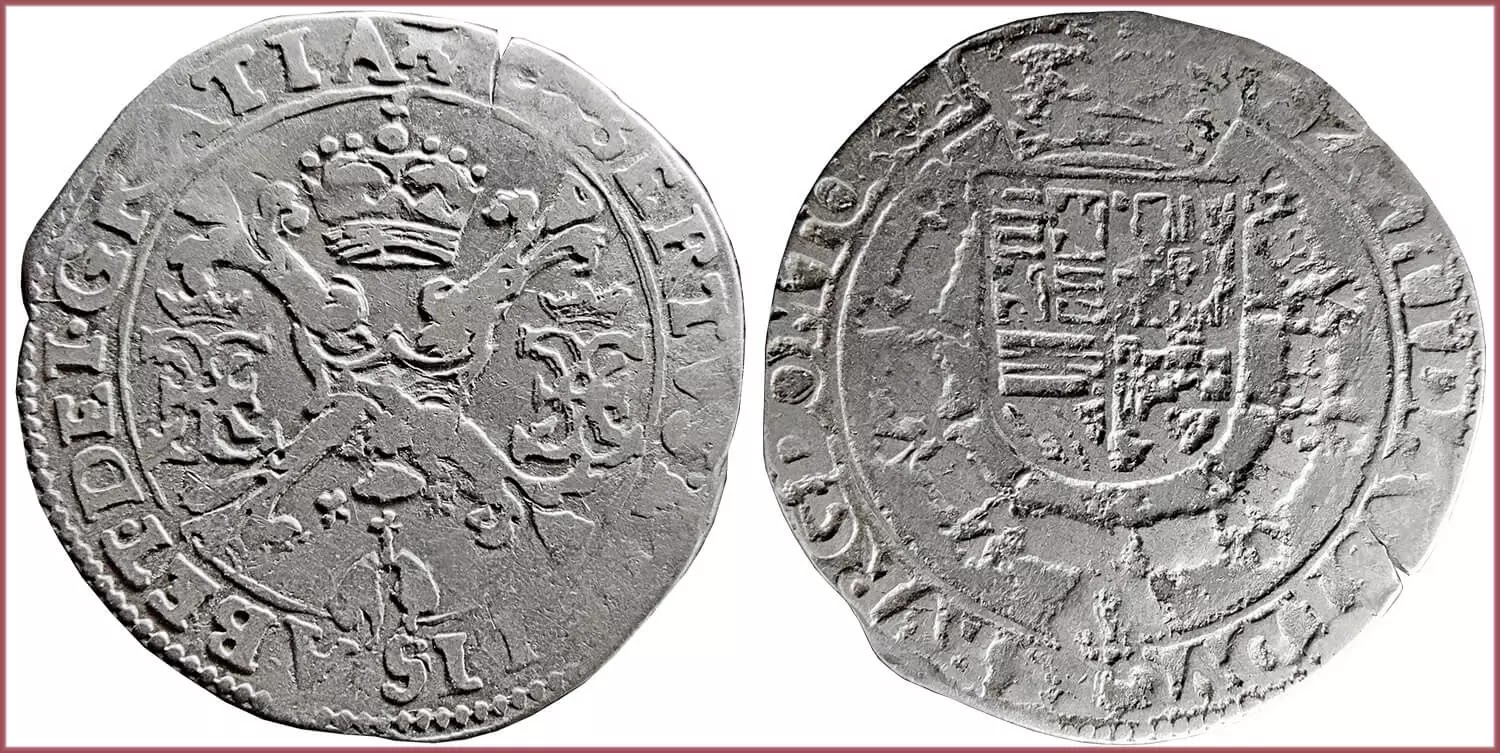 1/4 patagon, 1612-1619: Duchy of Brabant (Spanish Netherlands)