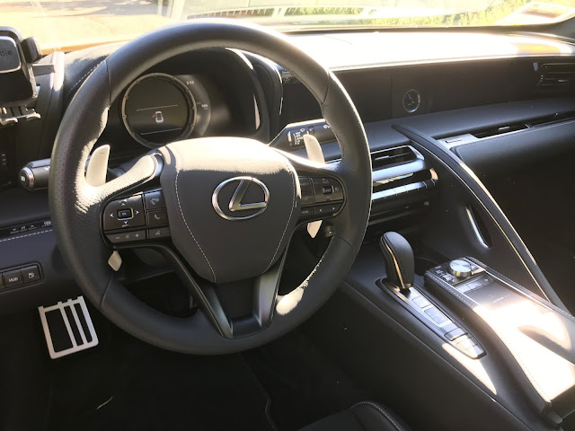 Interior view of 2020 Lexus LC 500h