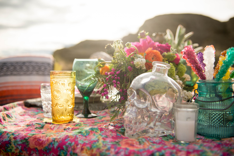 glass skull / Photography: Font & Figure / Floral: Mac's Floral / Rentals: Hutch Event Rentals 