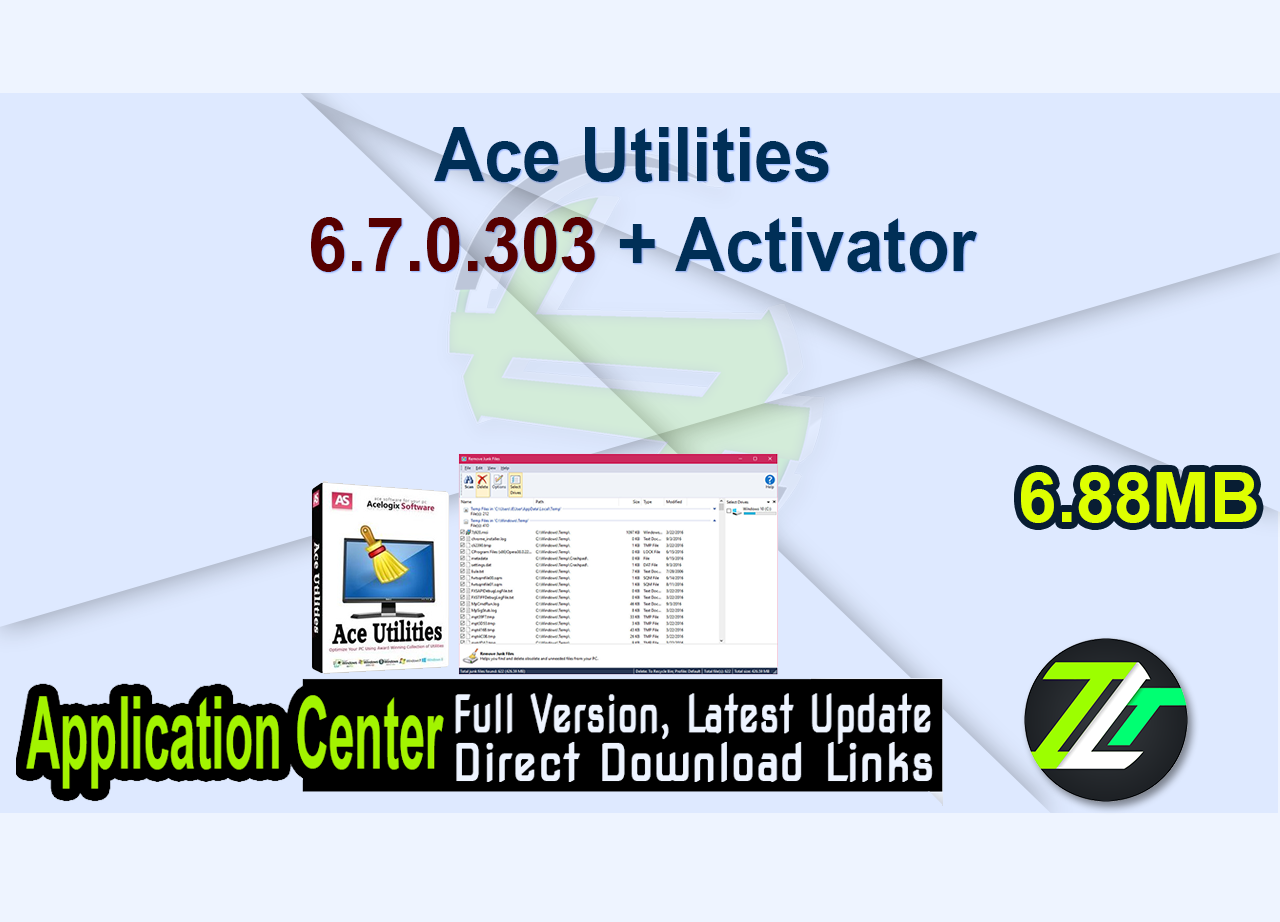 Ace Utilities 6.7.0.303 + Activator