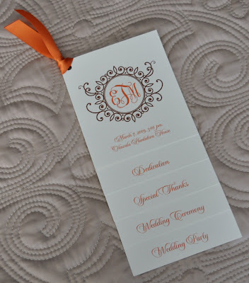 examples of wedding programs