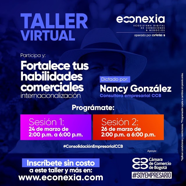 Econexia y CCB dictarán webinar “Coaching para la internacionalización - fortalece tus habilidades comerciales”