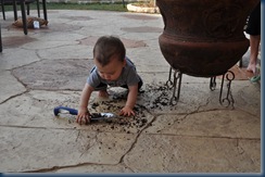 Patio - Hud making a mess