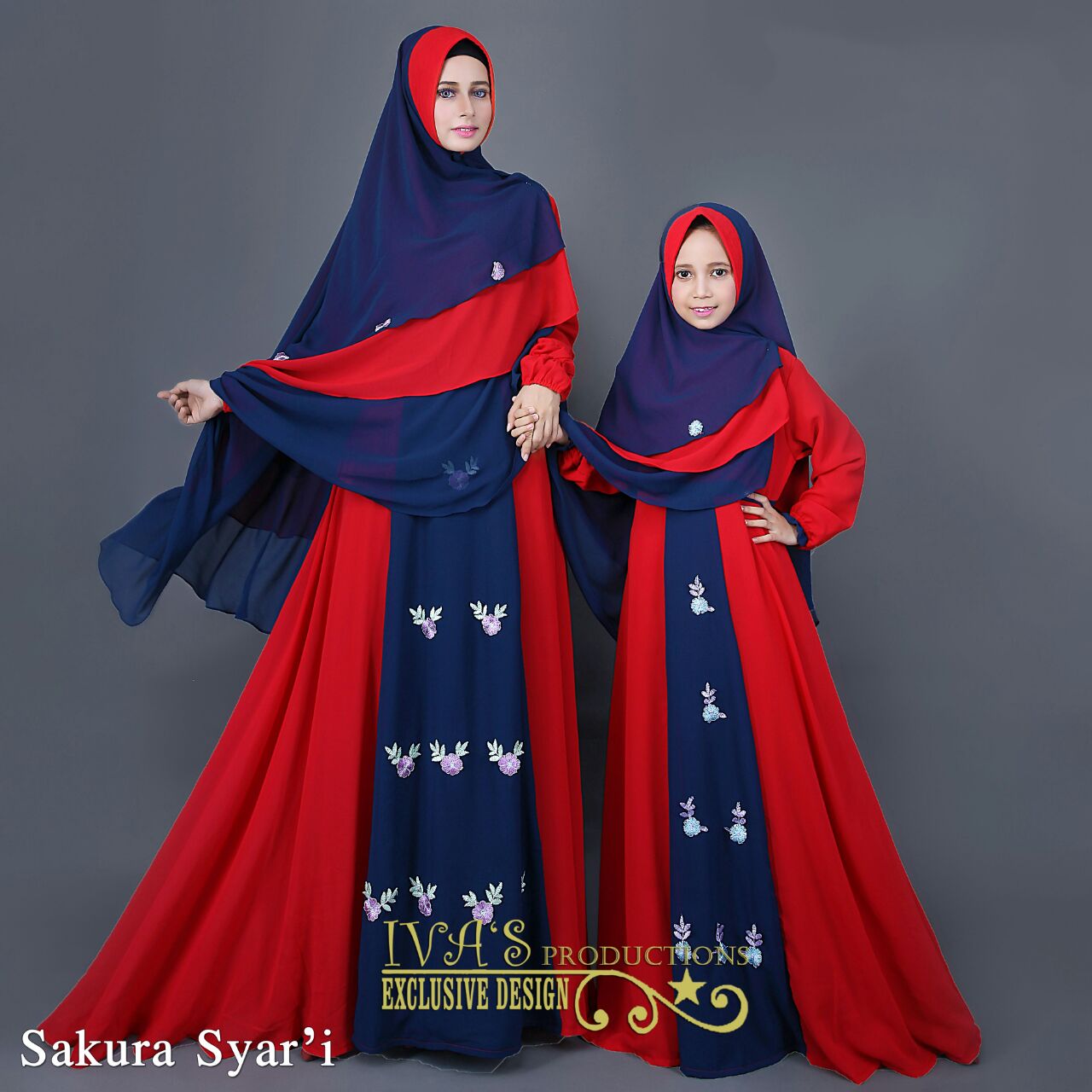 Jual  Baju  Hijab Couple  Ibu  dan  Anak Sakura Couple  By Iva s