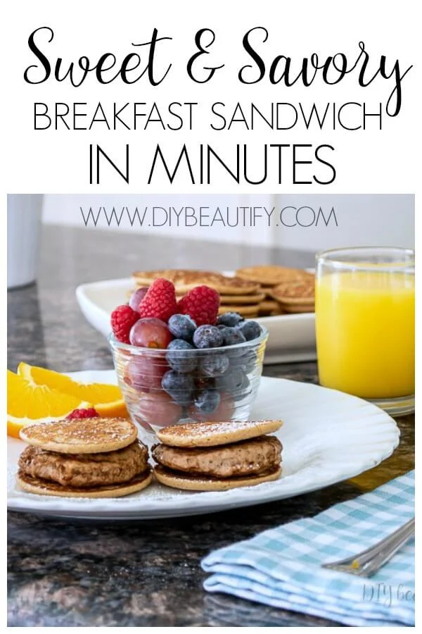 easy sweet and savory breakfast sandwich recipe