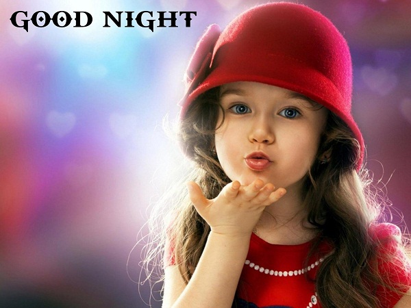 Cute Baby Girl Good Night Wishes Image