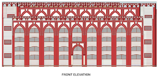 Front Elevation of All India Institute of Unani Medicine Hospital, Ghaziabad by Archkala