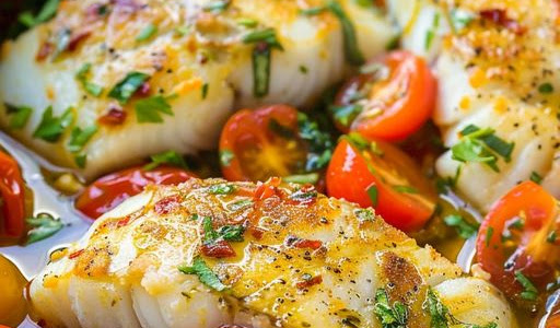 Lemon Basil Tomato Cod