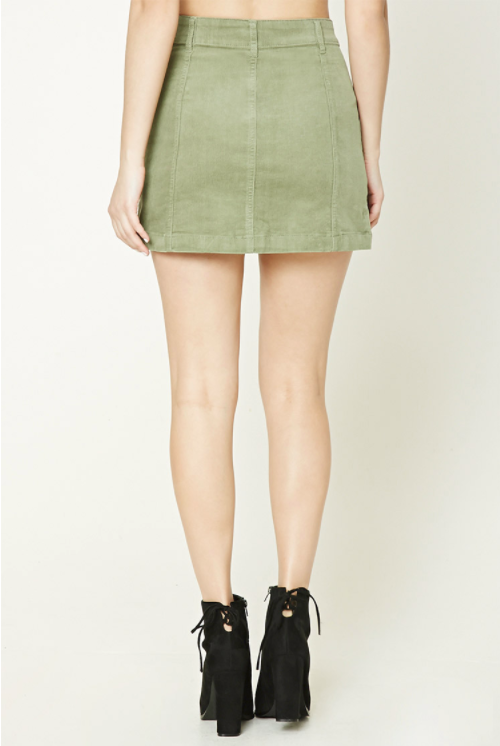 Corduroy Mini Skirt