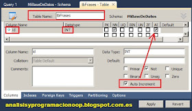 Auto increment en MySQL Workbench