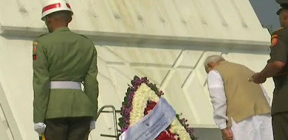 LIVE: जकार्ता में PM मोदी ने  'वॉर हीरोज' को दी श्रद्धांजलि