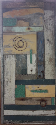 Reclaimed wood assemblage Beach Quilt Margaret Ryall 