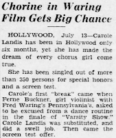 Carole Landis 1937 Article