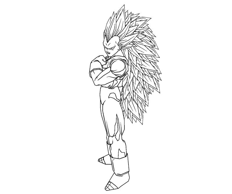 Printable Vegeta 14 Coloring Page