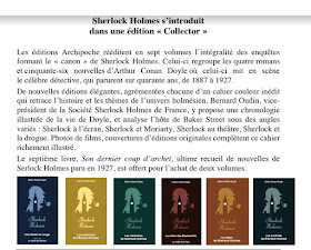Collection Sherlock Holmes chez Archipoche happybook happymanda livreaddict