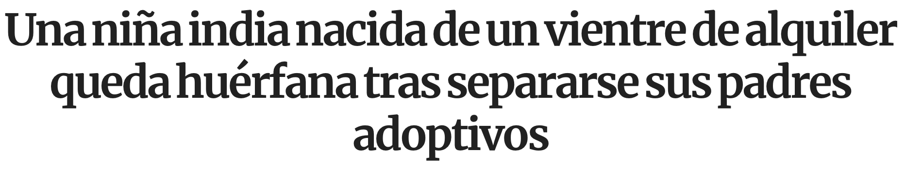 Titular de noticia