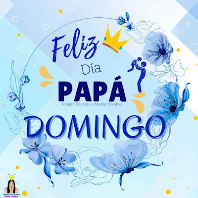 Solapín Feliz Día del Padre - Nombre Domingo para imprimir gratis