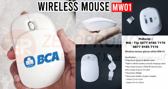 Optical wireless mouse untuk souvenir merchandise promosi MW01