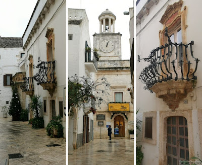 Palacio Morelli o Palazzo Morelli y Torre del Reloj de Locorotondo.