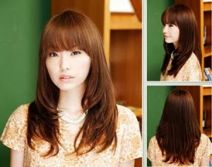  Model  Rambut  Segi  Pendek dan Panjang  ala Korea  trend 