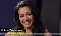 catherine tresa interview in english telugu hot actress photos, killer smile pic between kadamban interview