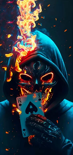 The Poker Skull iPhone Wallpaper