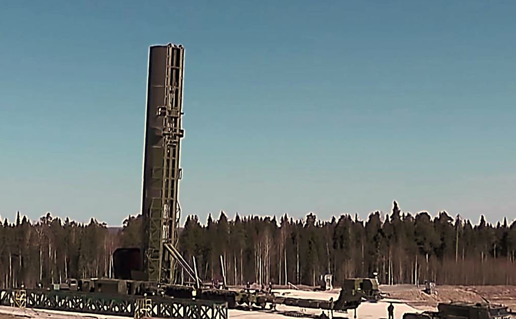 Sarmat ICBM missile