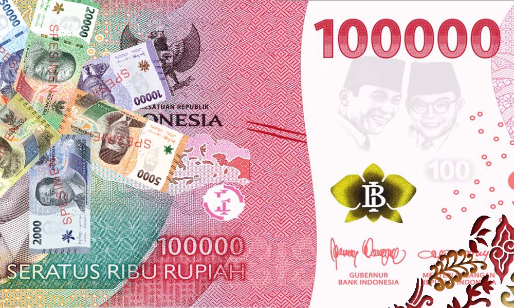 Tampilan Uang Kertas Baru yang Diluncurkan Bank Indonesia