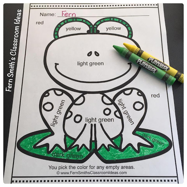 Are You Looking for Some Cute Spring Lessons to Review Numbers and Colors? Ten or Twenty Pages to Download, From Fern Smith's Classroom Ideas.