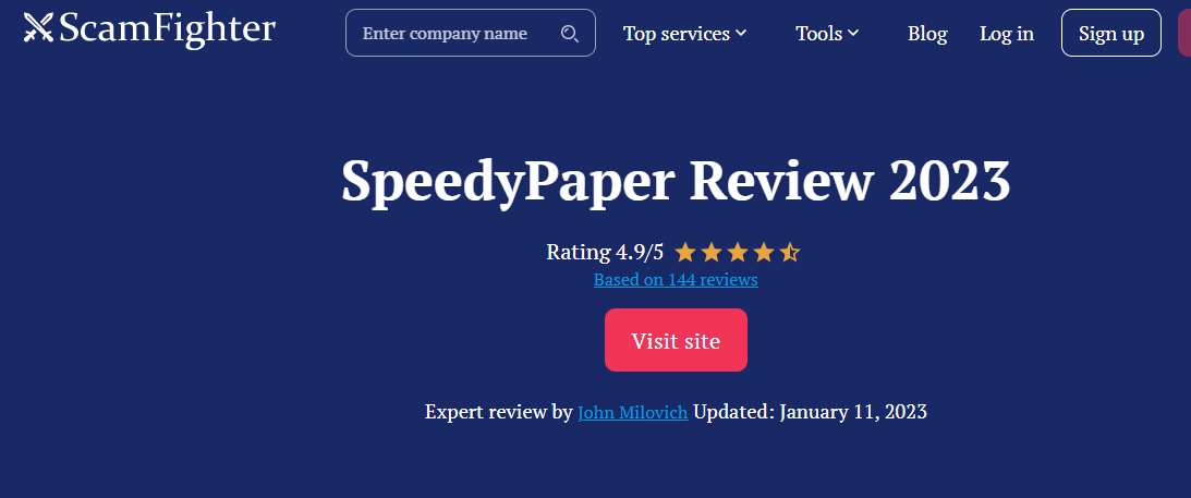 REVIEWS IN SPEEDYPAPERS & ONLINE REPUTATION