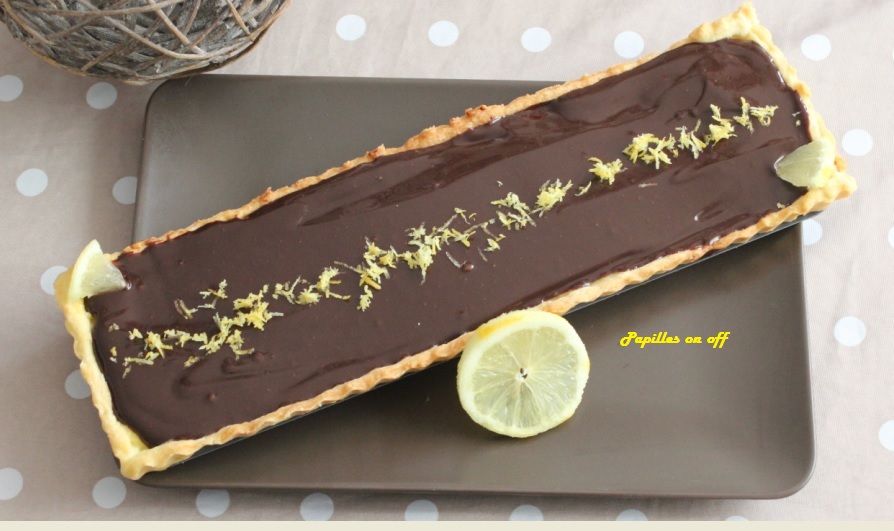 Tarte A La Creme De Citron Et Au Chocolat Au Thermomix Ou Sans Papilles On Off