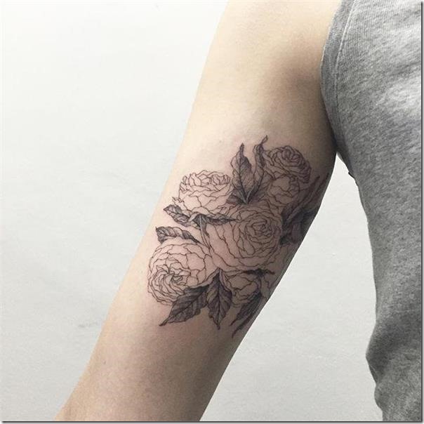 Tatuagens de flores para as mulheres 