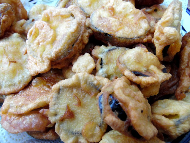 beignets facile et rapide avec pâte à beignet et aubergines 