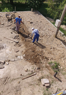 Fully burying the first pipe