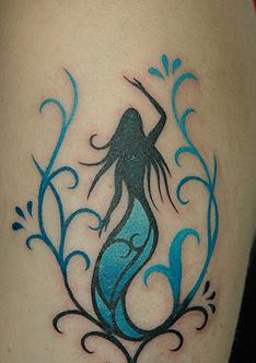 Mermaid Tattoos on Gambling Tattoo  Mermaid Tattoo Art