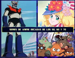 Series de anime retro decadas de los 50, 60 y 70