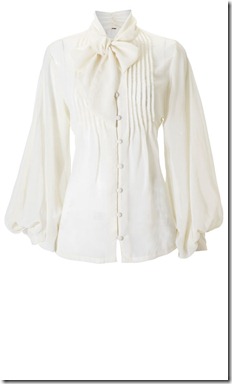 Team This Balloon Sleeve Blouse By Primark With High-Waisted Flare Trousers, £12