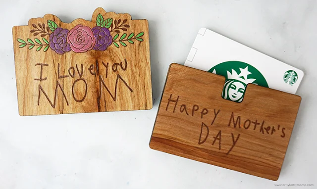 Mother's Day Wooden Gift Card Holders