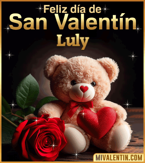Peluche de Feliz día de San Valentin Luly