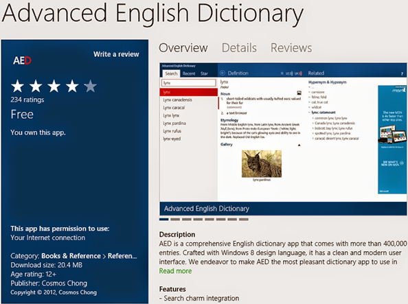 Advanced American English Dictionary