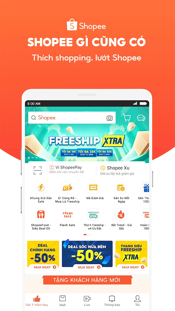 Shopee: Mua Sắm Online - Tải app trên Google Play, APP Store a1