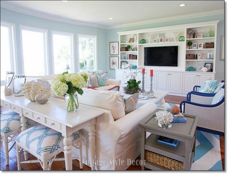 Beach Cottage Style Decor Living Room