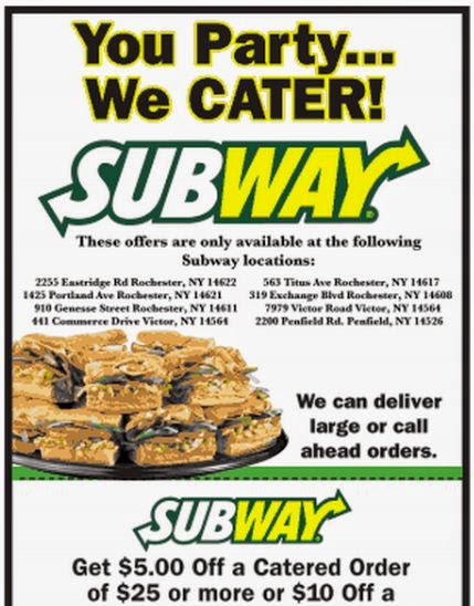 subway coupons 2018