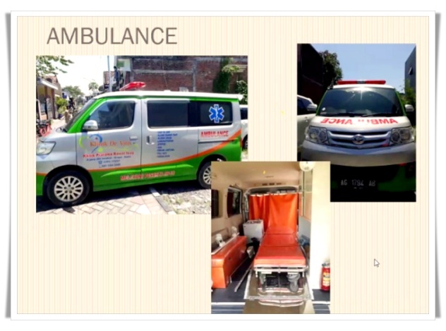 Fasilitas ambulance Klinik dr. Vitis